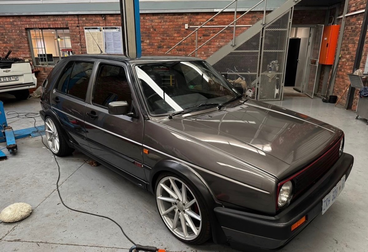 Restored Mk2 Volkswagen Golf GTI detailed to a deep gloss finish